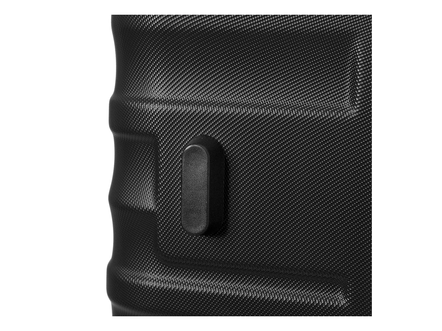 Bagage à main à coque rigide 50x31x76.5cm Trois tailles Cadenas TSA Etanche Poignée télescopique Matériel ABS Noir