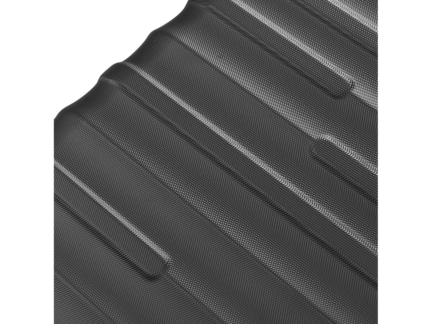 Bagage à main à coque rigide 50x31x76.5cm Trois tailles Cadenas TSA Etanche Poignée télescopique Matériel ABS Noir