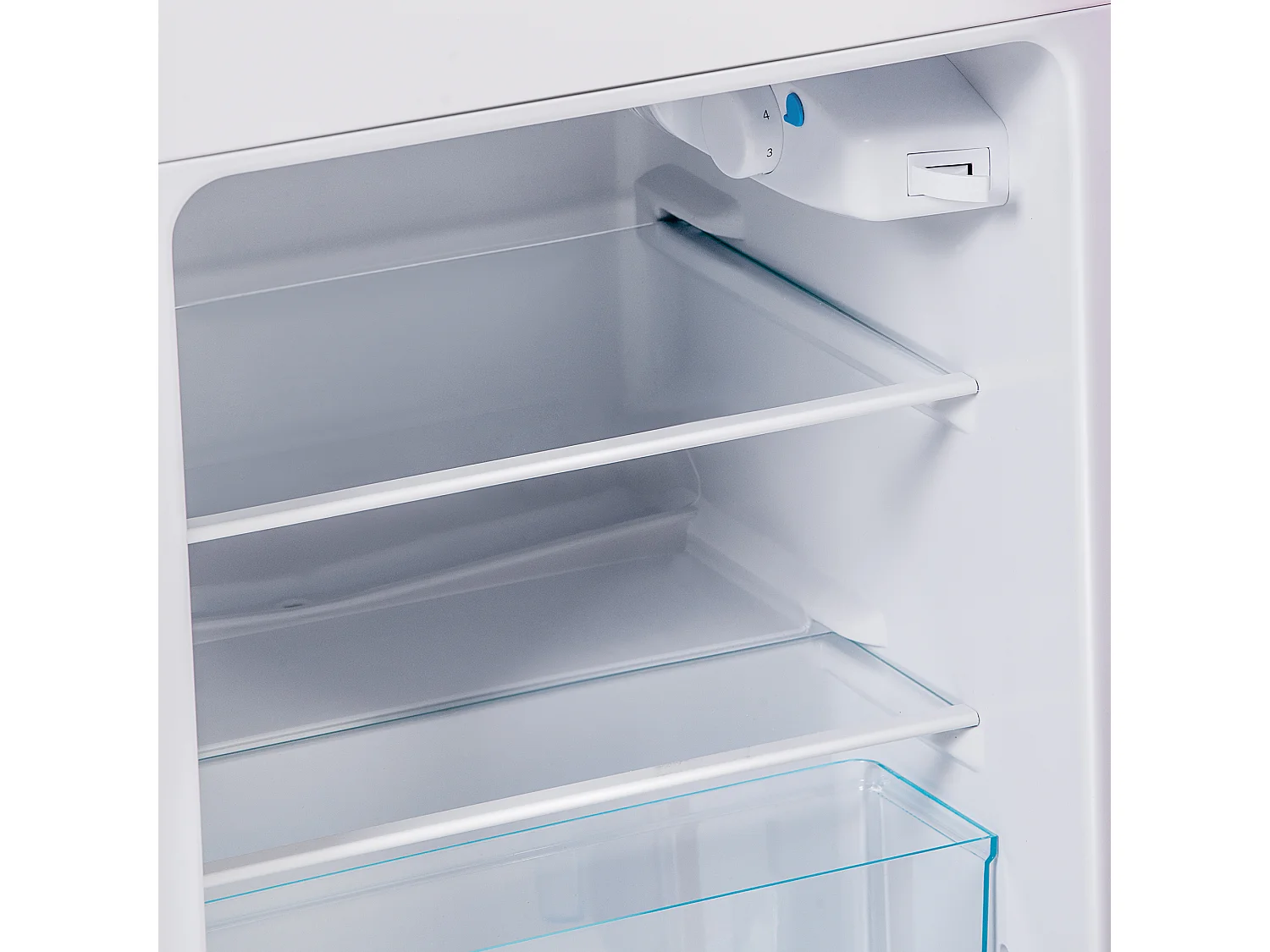 Réfrigérateur double porte 88.8x45.5x42.5 cm, 7 réglages de température, éclairage LED, fer et plastique, rouge