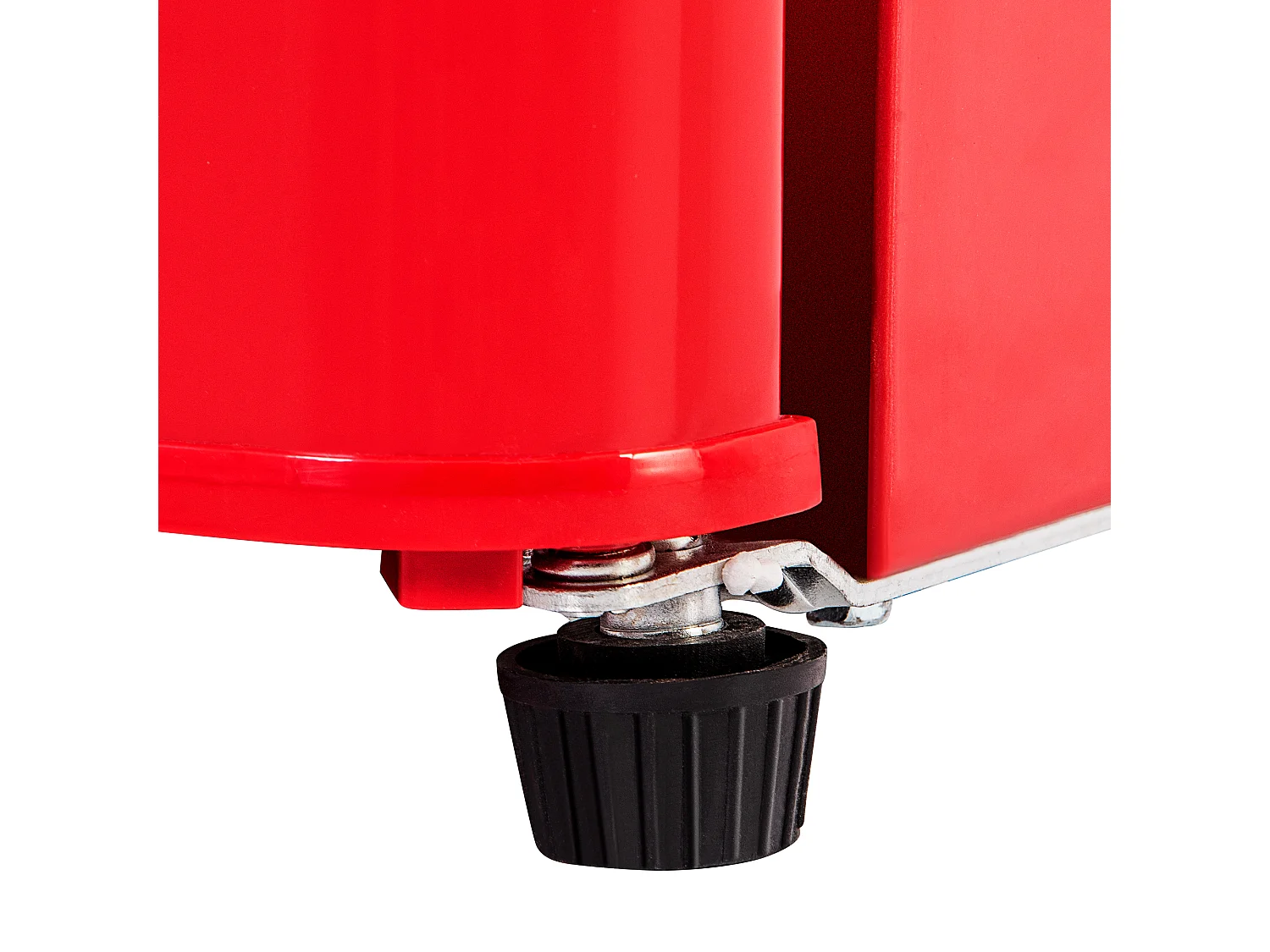 Réfrigérateur double porte 88.8x45.5x42.5 cm, 7 réglages de température, éclairage LED, fer et plastique, rouge