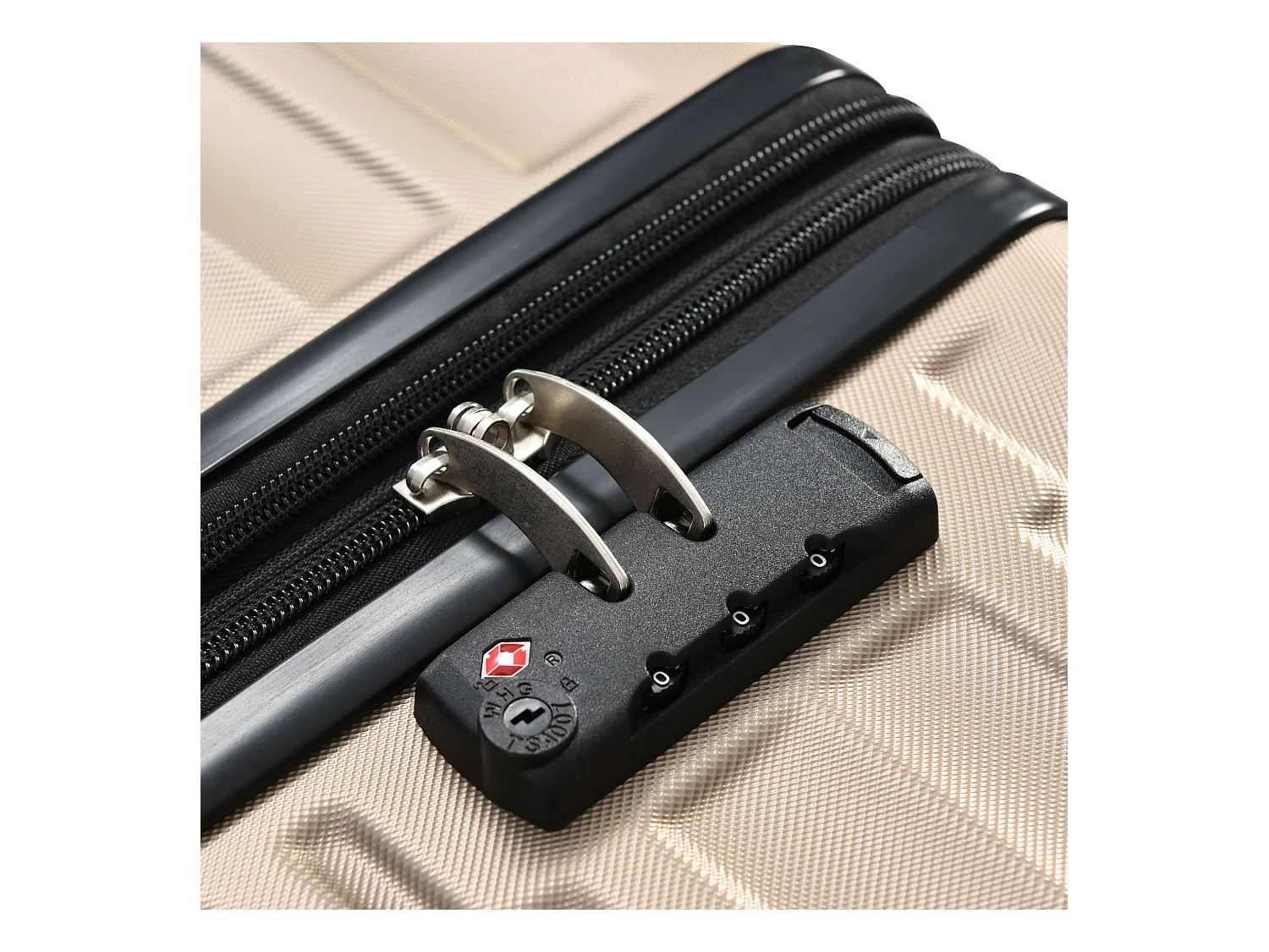 Bagage à main à coque rigide 50x31x76.5cm Trois tailles Cadenas TSA Etanche Poignée télescopique Matériel ABS Gris