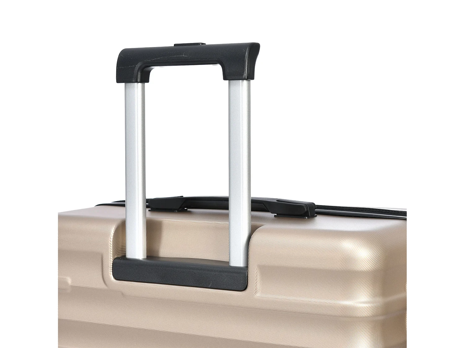 Bagage à main à coque rigide 50x31x76.5cm Trois tailles Cadenas TSA Etanche Poignée télescopique Matériel ABS Gris