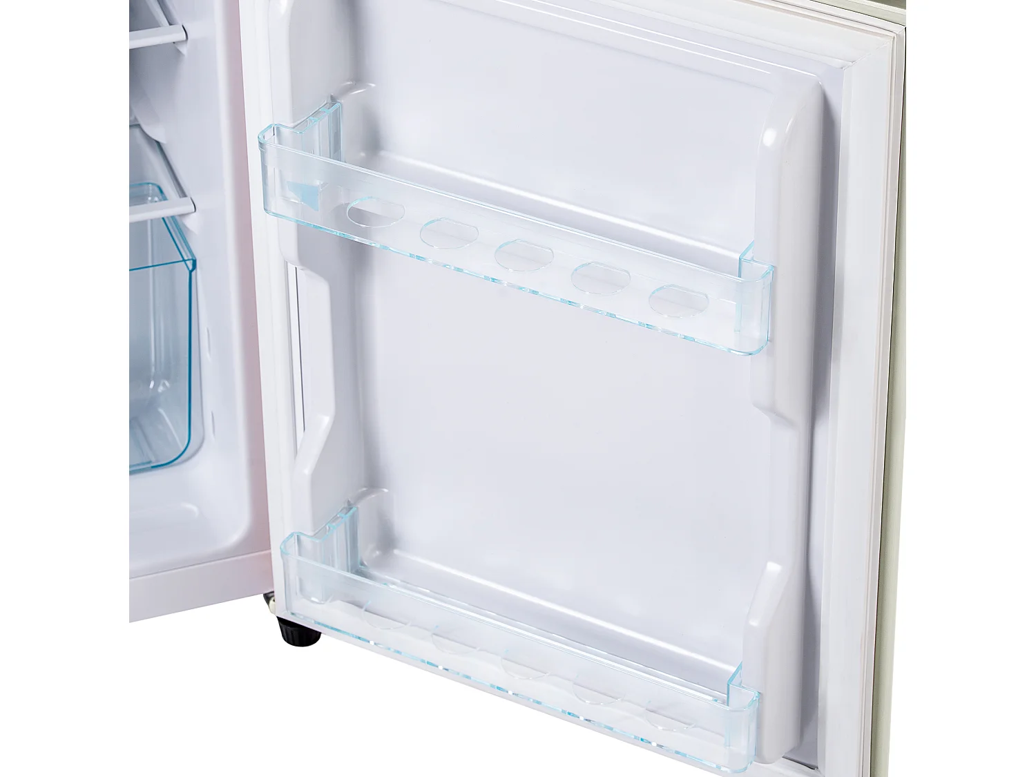 Réfrigérateur 45.5x42x88.8cm 2 Portes 60L Total 22L Congélateur LED Espace de rangement Matériel Iron et Blanc