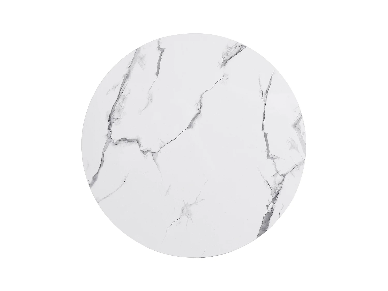 Set van 2 salontafels 60x60x46cm + 50x50x31cm glanzend marmereffect 2 witte lades