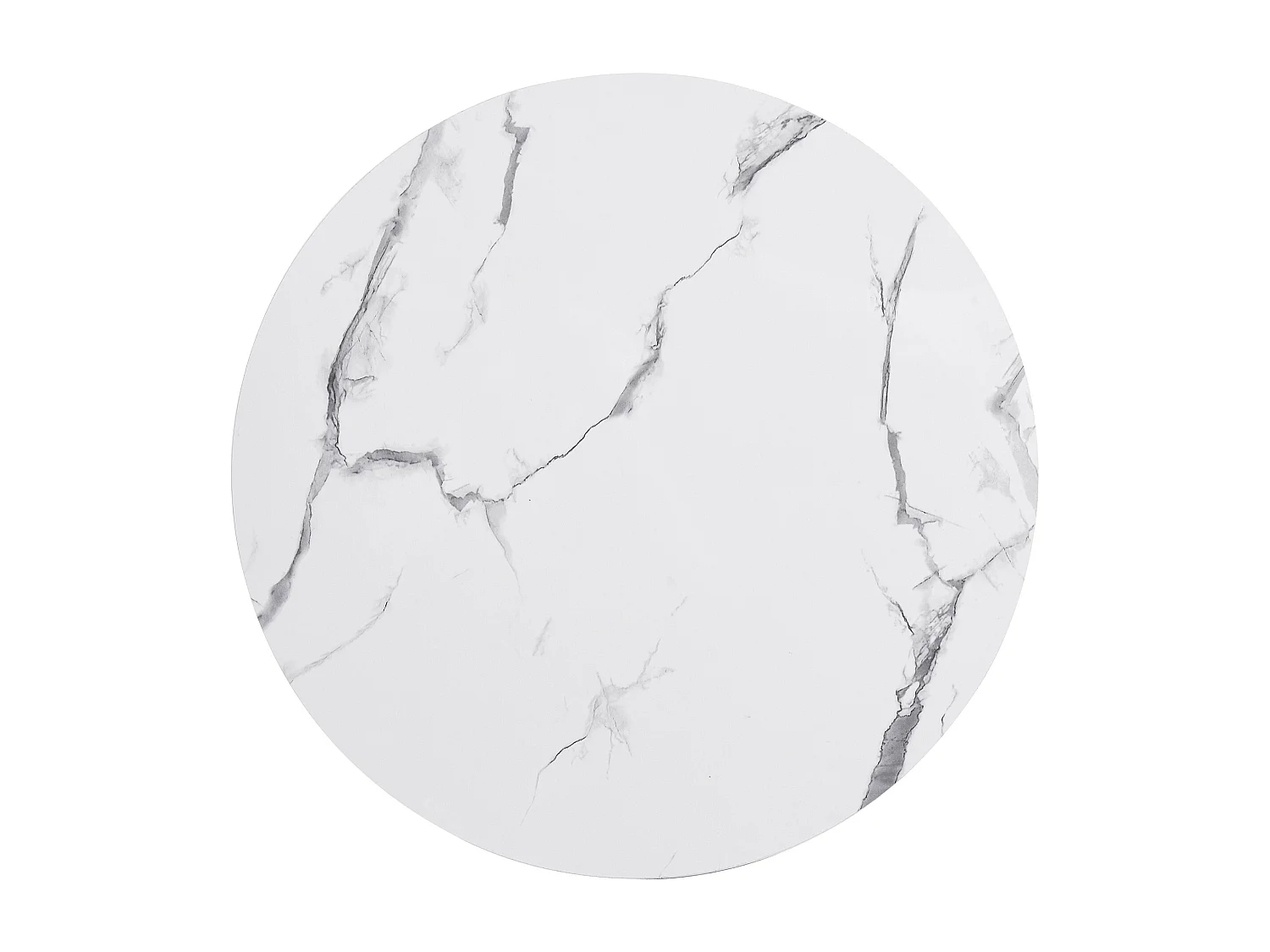 Set van 2 salontafels 60x60x46cm + 50x50x31cm glanzend marmereffect 2 witte lades