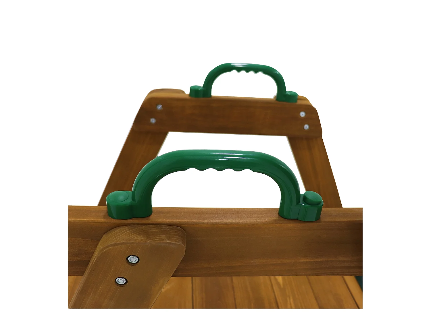 Balançoire 240x238.5x168.8cm Échelle Balançoire en Bois 2 Sièges de Balançoire 1 Toboggan Matériel Bois Couleur Naturelle