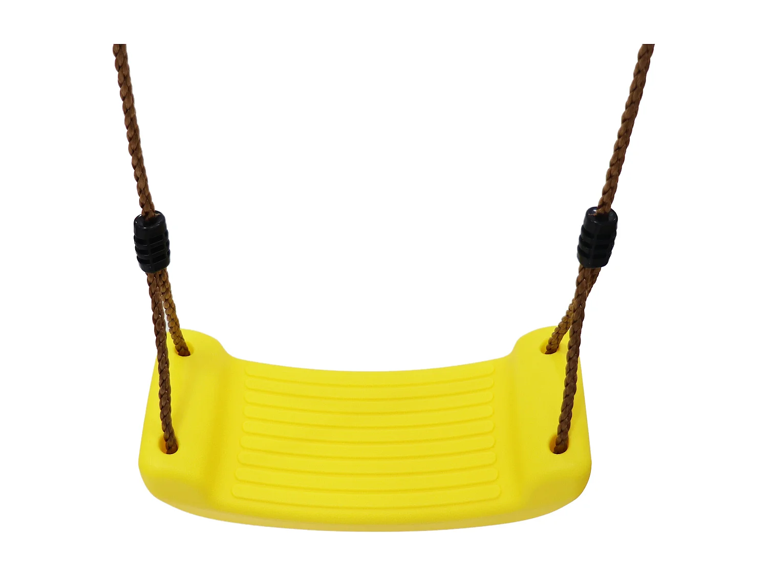 Balançoire 240x238.5x168.8cm Échelle Balançoire en Bois 2 Sièges de Balançoire 1 Toboggan Matériel Bois Couleur Naturelle