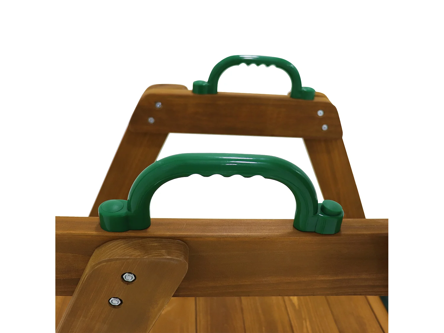 Balançoire 240x238.5x168.8cm Échelle Balançoire en Bois 2 Sièges de Balançoire 1 Toboggan Matériel Bois Couleur Naturelle