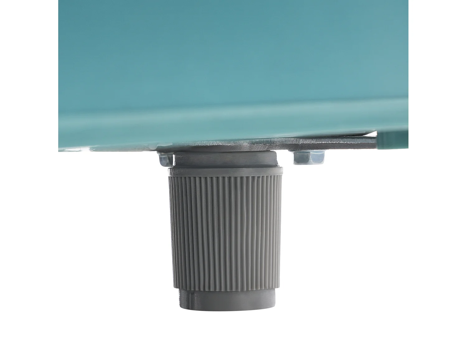 Réfrigérateur rétro 46x45x91 cm, double porte avec compartiment congélateur, étagères réglables, fer et plastique cyan