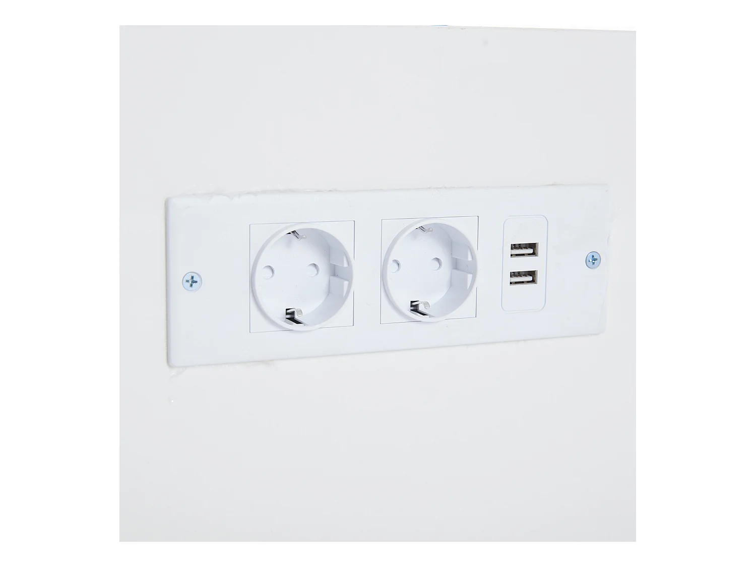 Salontafel 95x48x42 cm LED verstelbare lade geïntegreerde opbergdoos wit moderne woonkamer