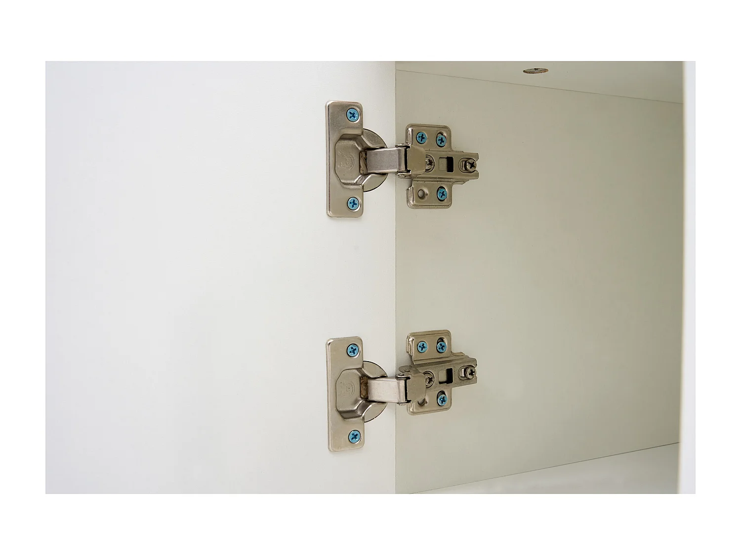 Table basse mécanisme double élévation rangement intégré effet Blanc salon moderne