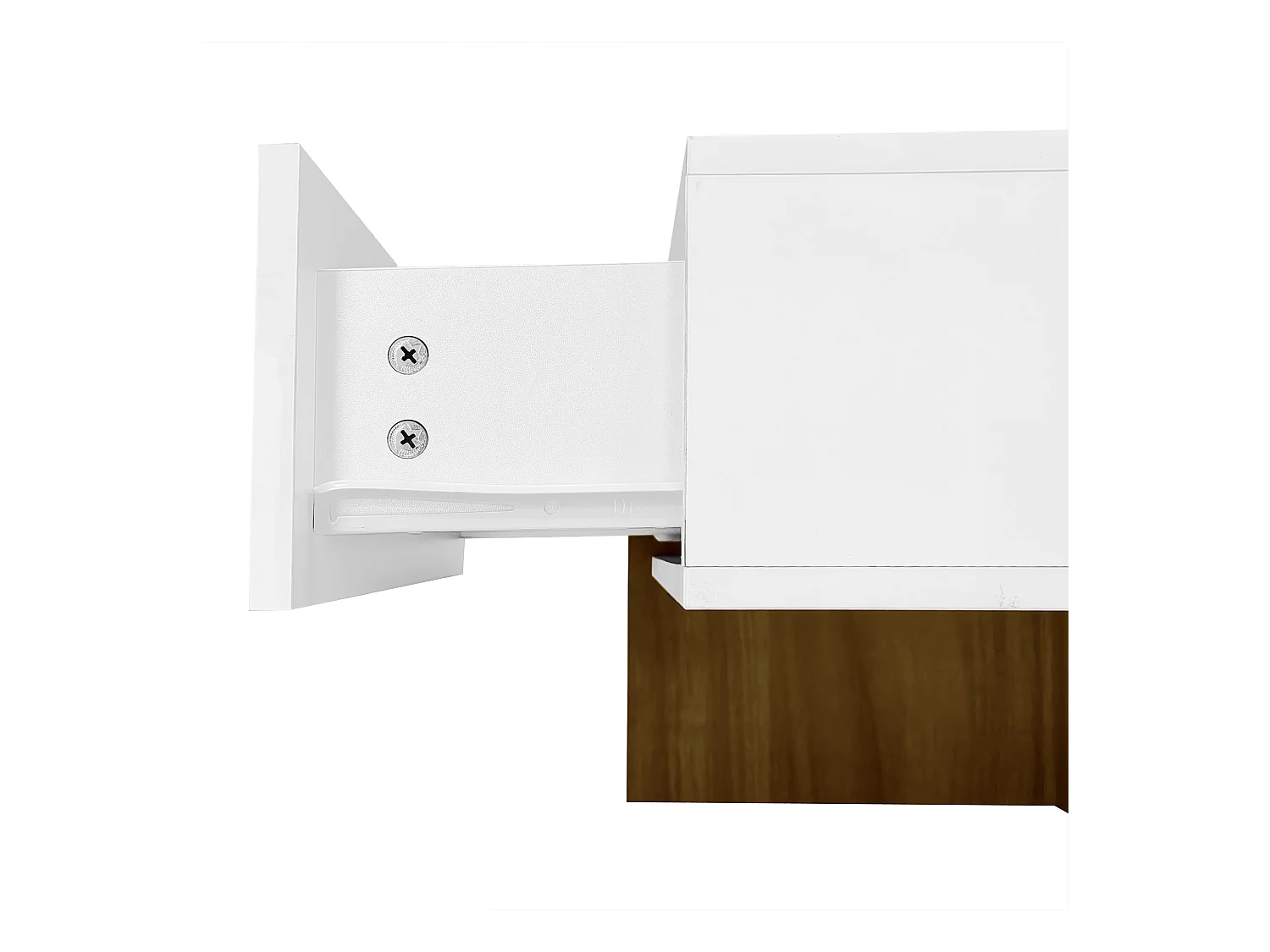 Table basse 78x78x34.8cm avec 4 tiroirs Espace de rangement au fond Forme carrée Matériel Particle Board Blanc