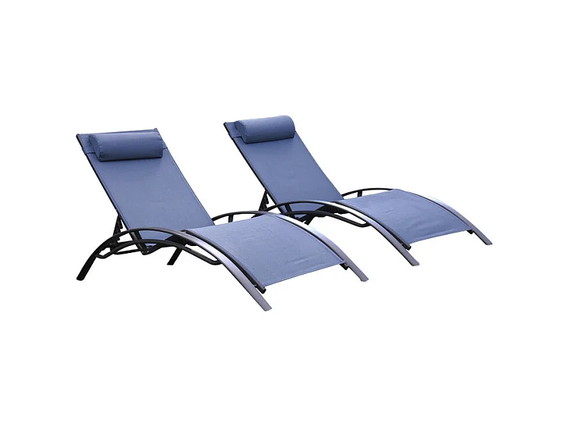 Keter Bains de soleil monaco bleu lavande (lot de 2) - 35-700949