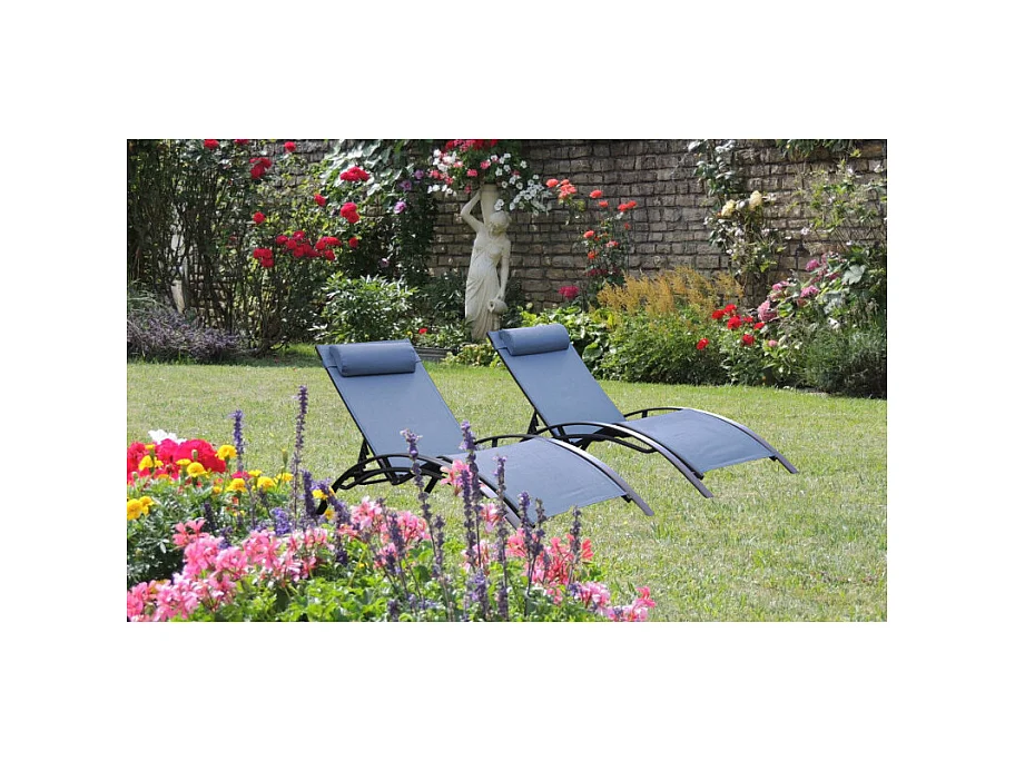 Keter Bains de soleil monaco bleu lavande (lot de 2) - 35-700949