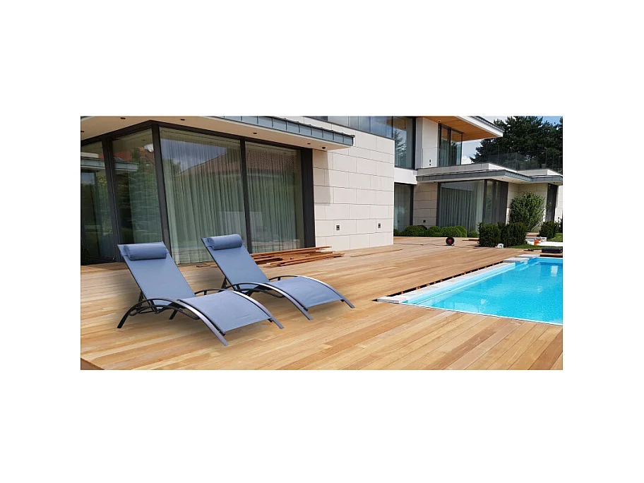 Keter Bains de soleil monaco bleu lavande (lot de 2) - 35-700949