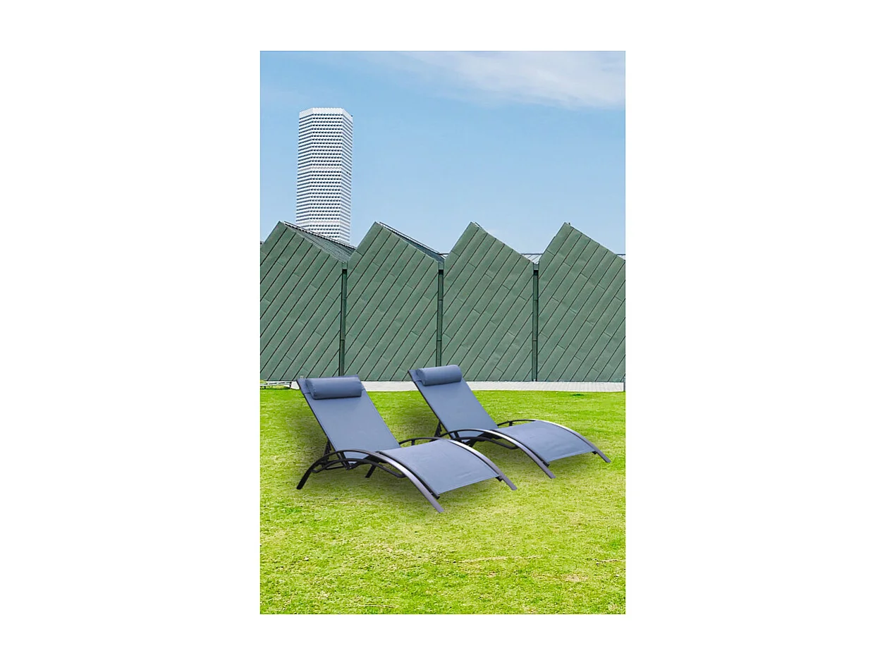 Keter Bains de soleil monaco bleu lavande (lot de 2) - 35-700949