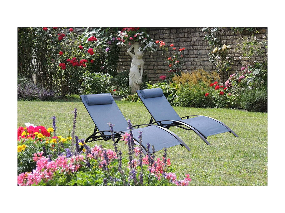 Keter Bains de soleil monaco bleu lavande (lot de 2) - 35-700949