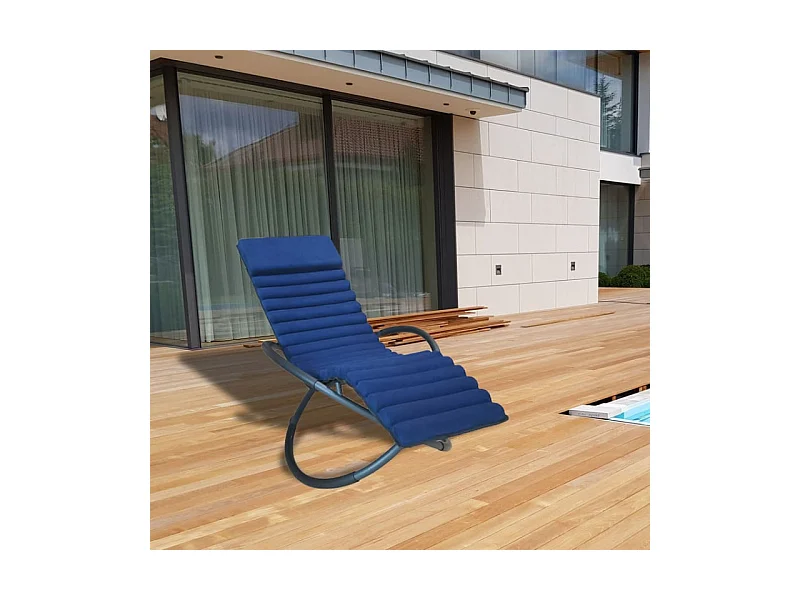 Keter Bain de soleil à bascule swing luxe monaco - bleu - 14-700895