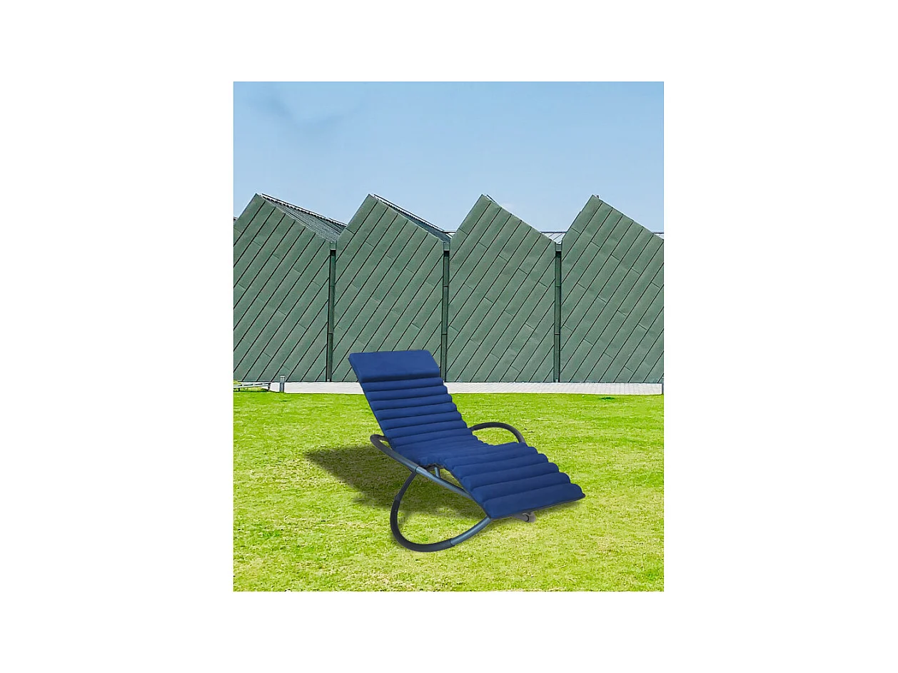 Keter Bain de soleil à bascule swing luxe monaco - bleu - 14-700895