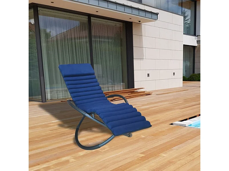 Lettino prendisole SWING LUXE MONACO - Blu