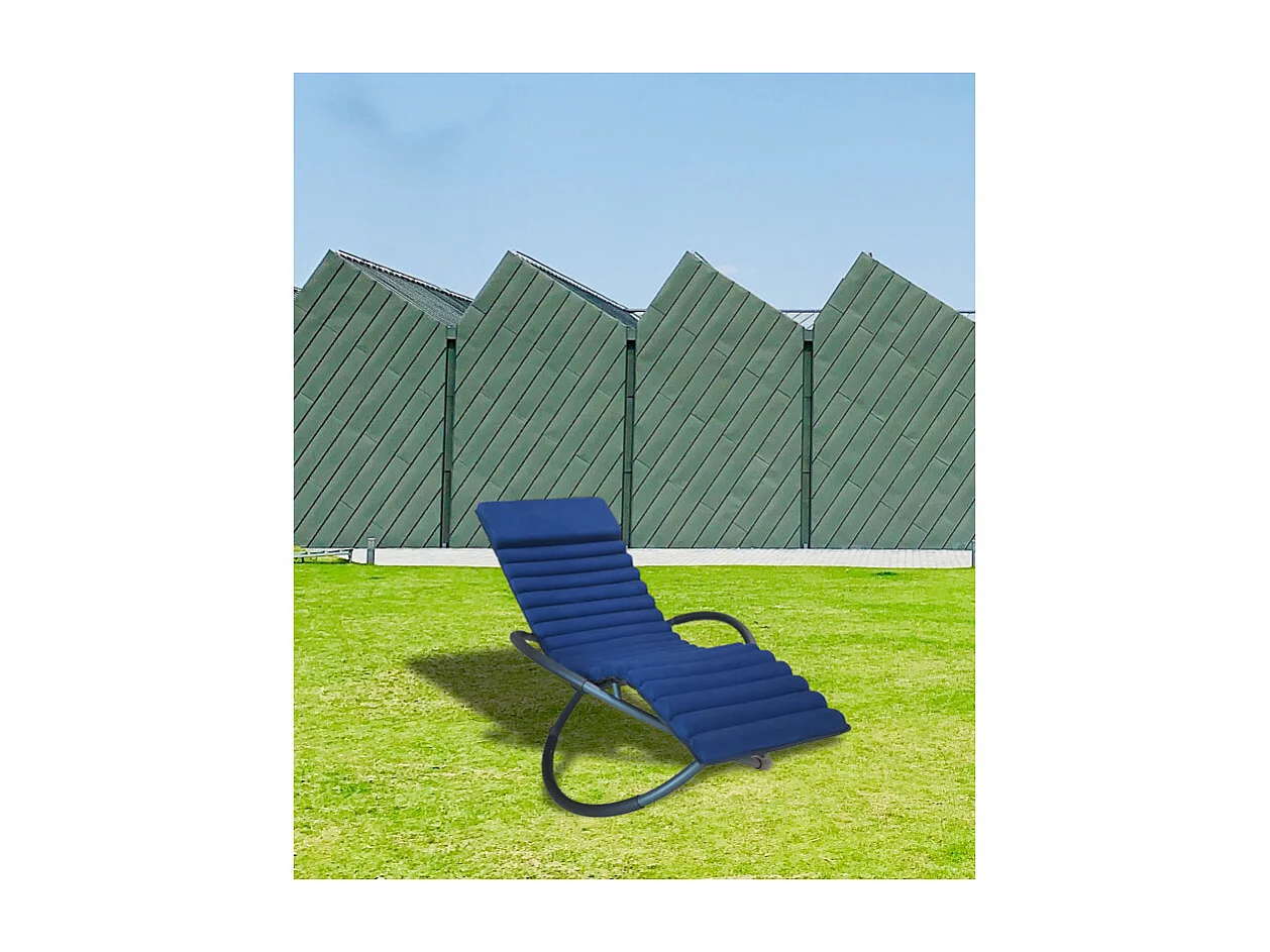 Lettino prendisole SWING LUXE MONACO - Blu