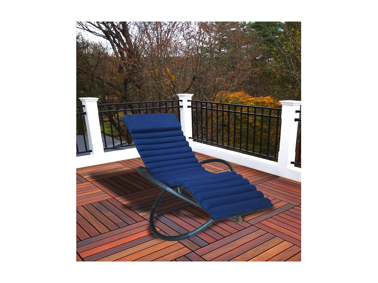 Lettino prendisole SWING LUXE MONACO - Blu