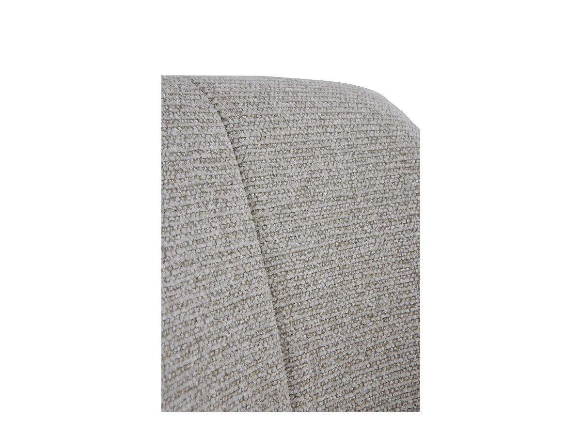 4er-Set Sessel mit beigem Chenille-Bezug