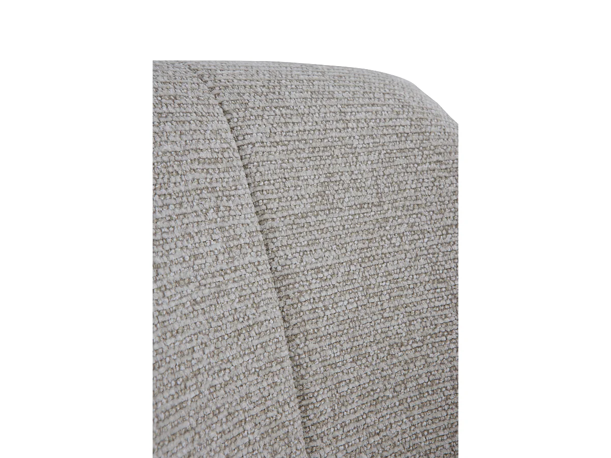 Lot de 4 fauteuils tapissés en chenille  beige