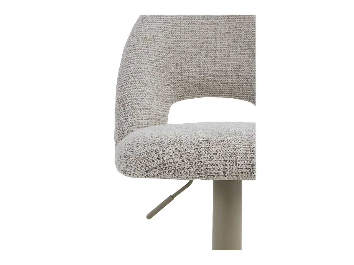 Pacote com 2  banquetas, estofadas em chenille marrom