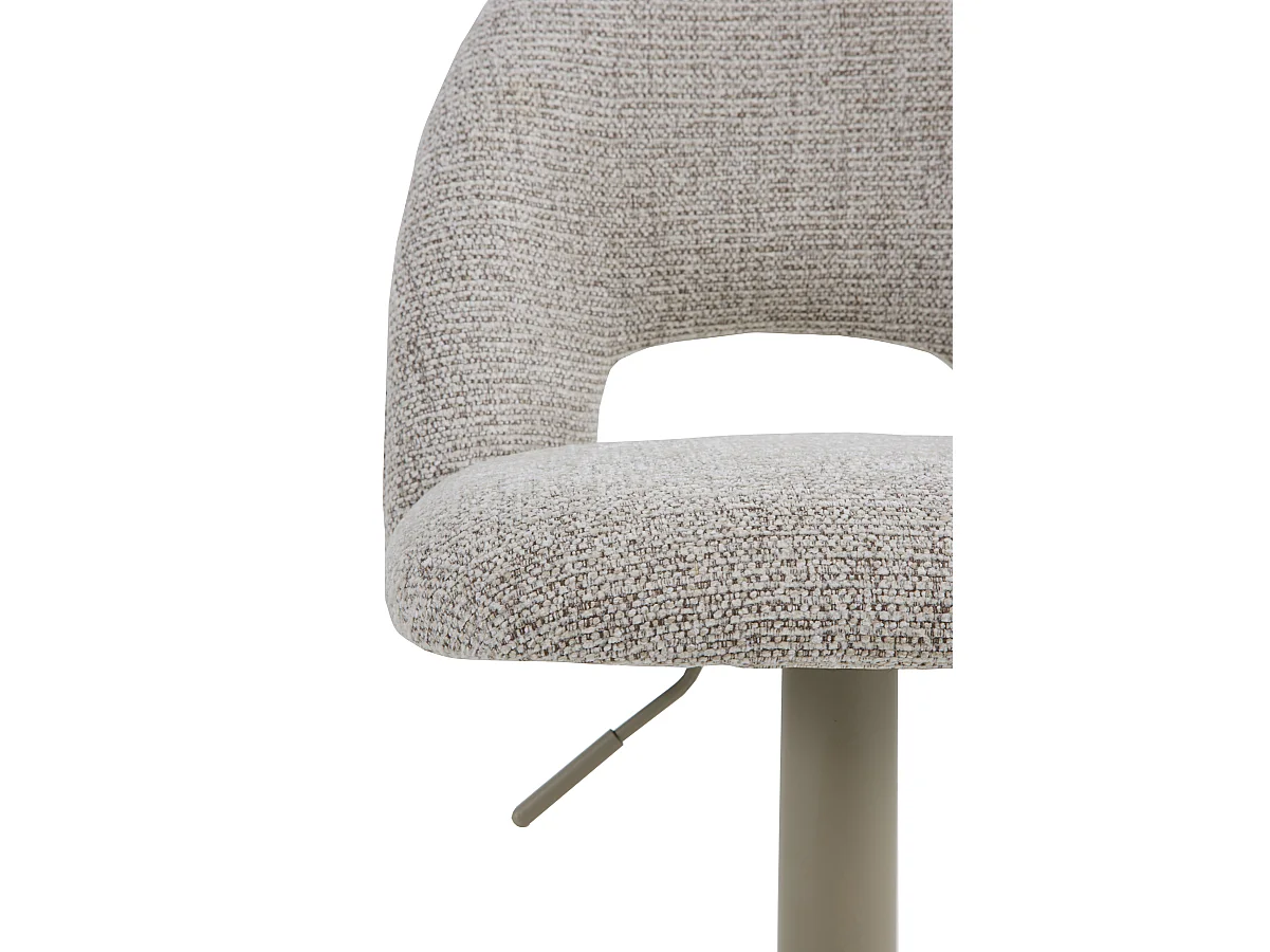 2er-Set Hocker, mit braunem Chenille bezogen