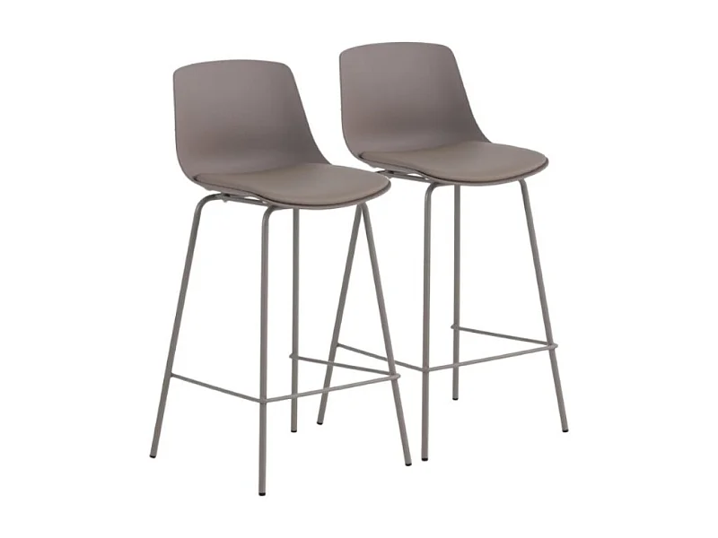 Lot de 2 tabourets en polypropylène