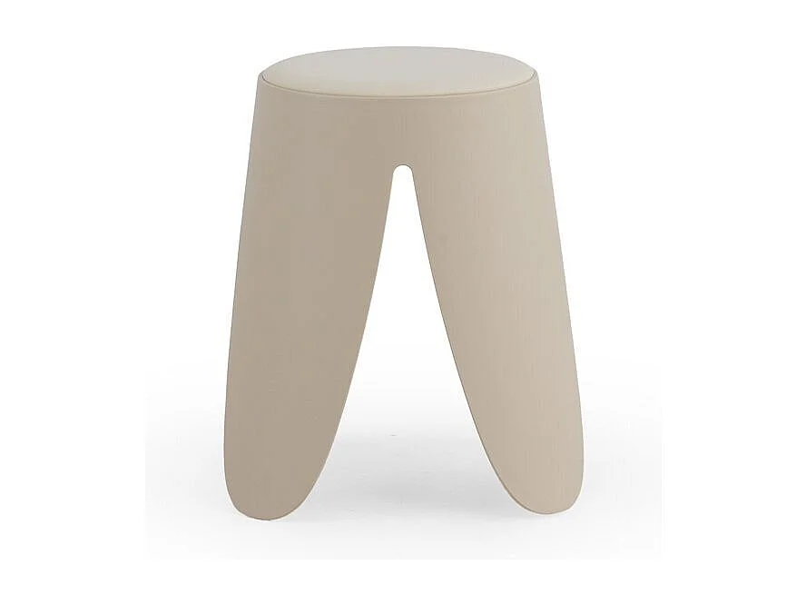 Pacote com 4 bancos de polipropileno com assento estofado em pele sintética