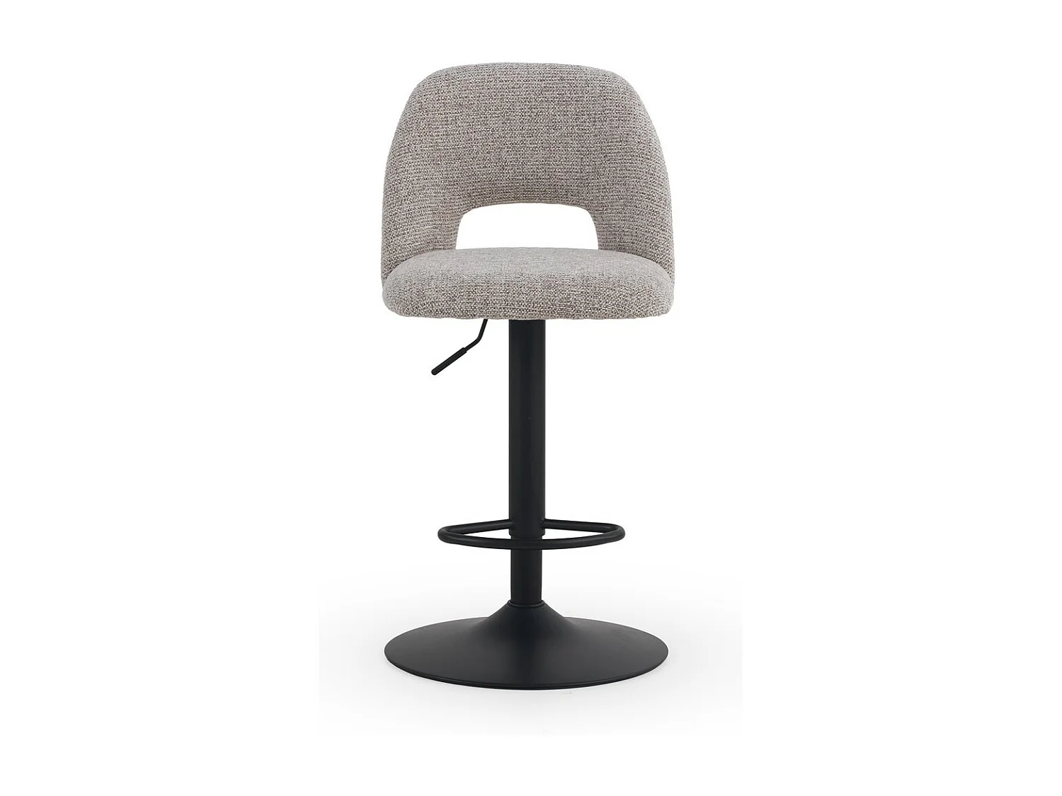 Pacote com 2  banquetas, estofadas em chenille marrom