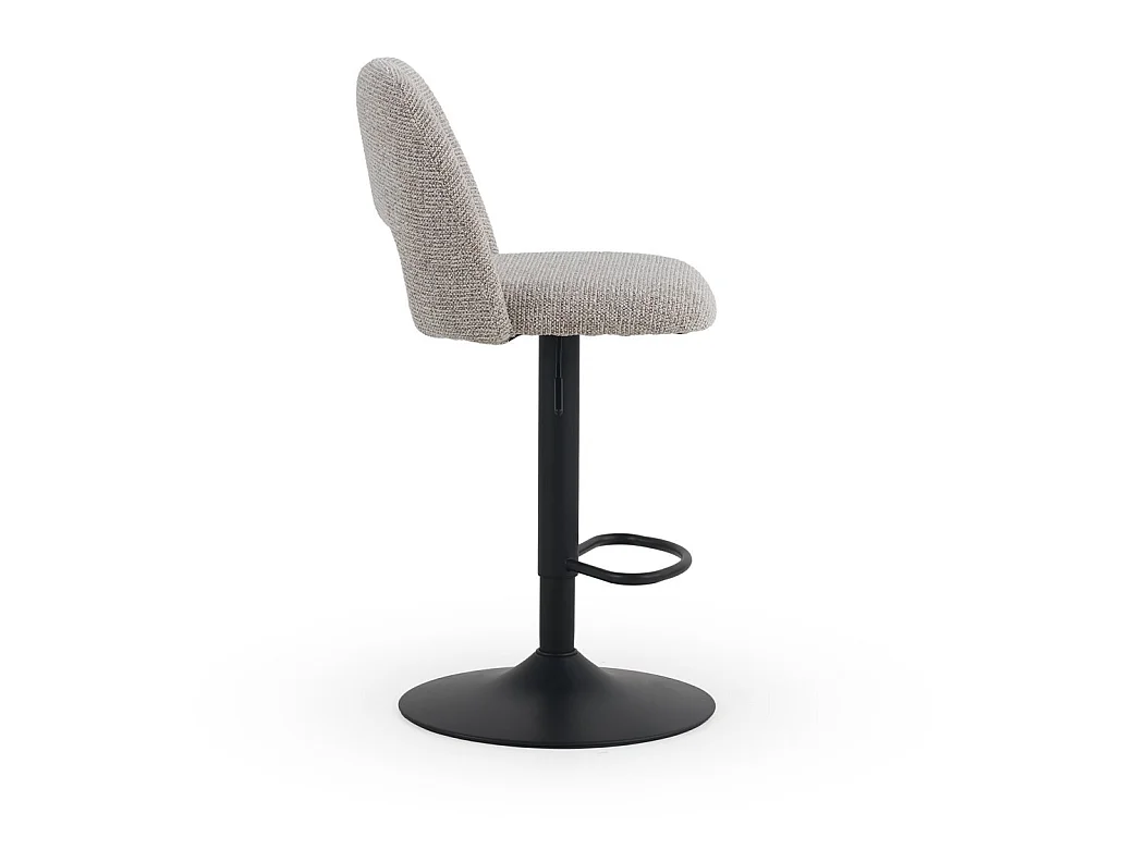 Lot de 2 tabourets, tapissés en chenille marron