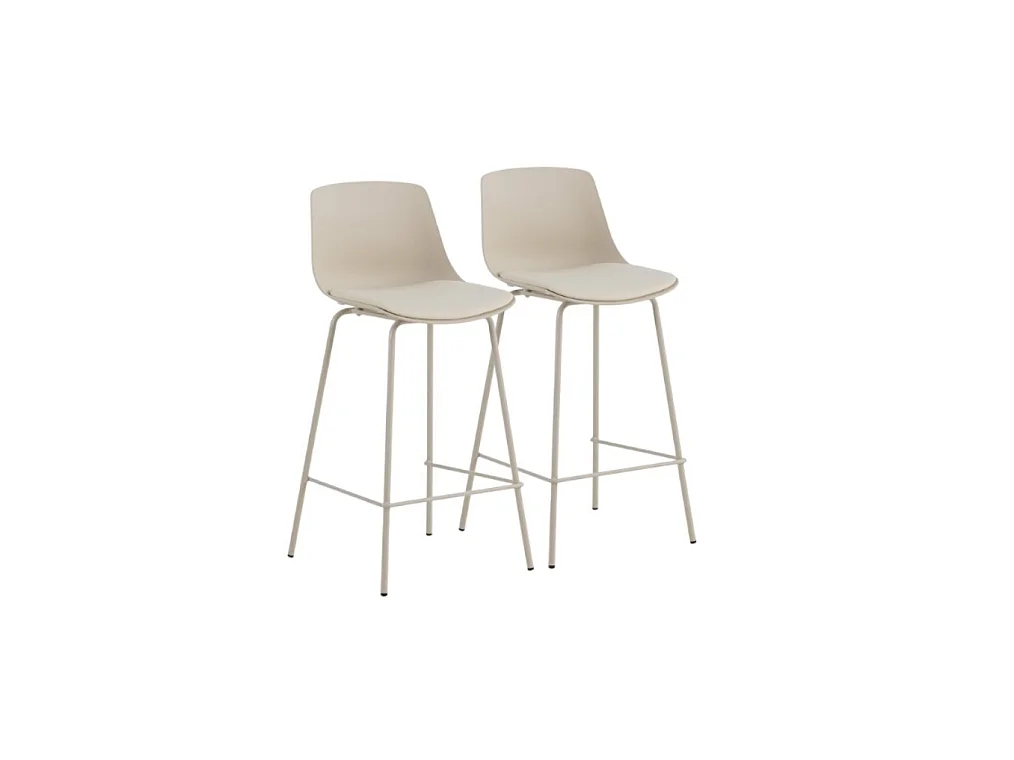 Lot de 2 tabourets en polypropylène