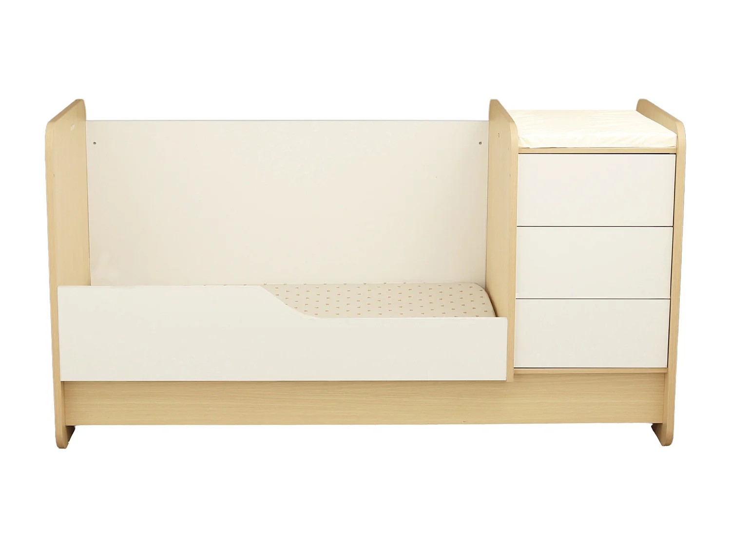 Lit combiné 140x70 évolutif en 90x190 avec commode à langer 3 tiroirs BALLOON - Sauthon