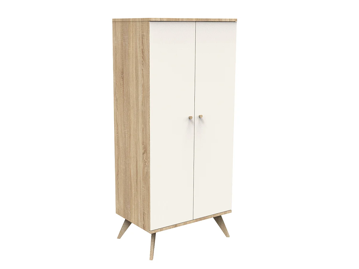 Chambre bébé complète Camille, Lit 120x60 et Commode à langer - décor vanille CAMILLE - Sauthon
