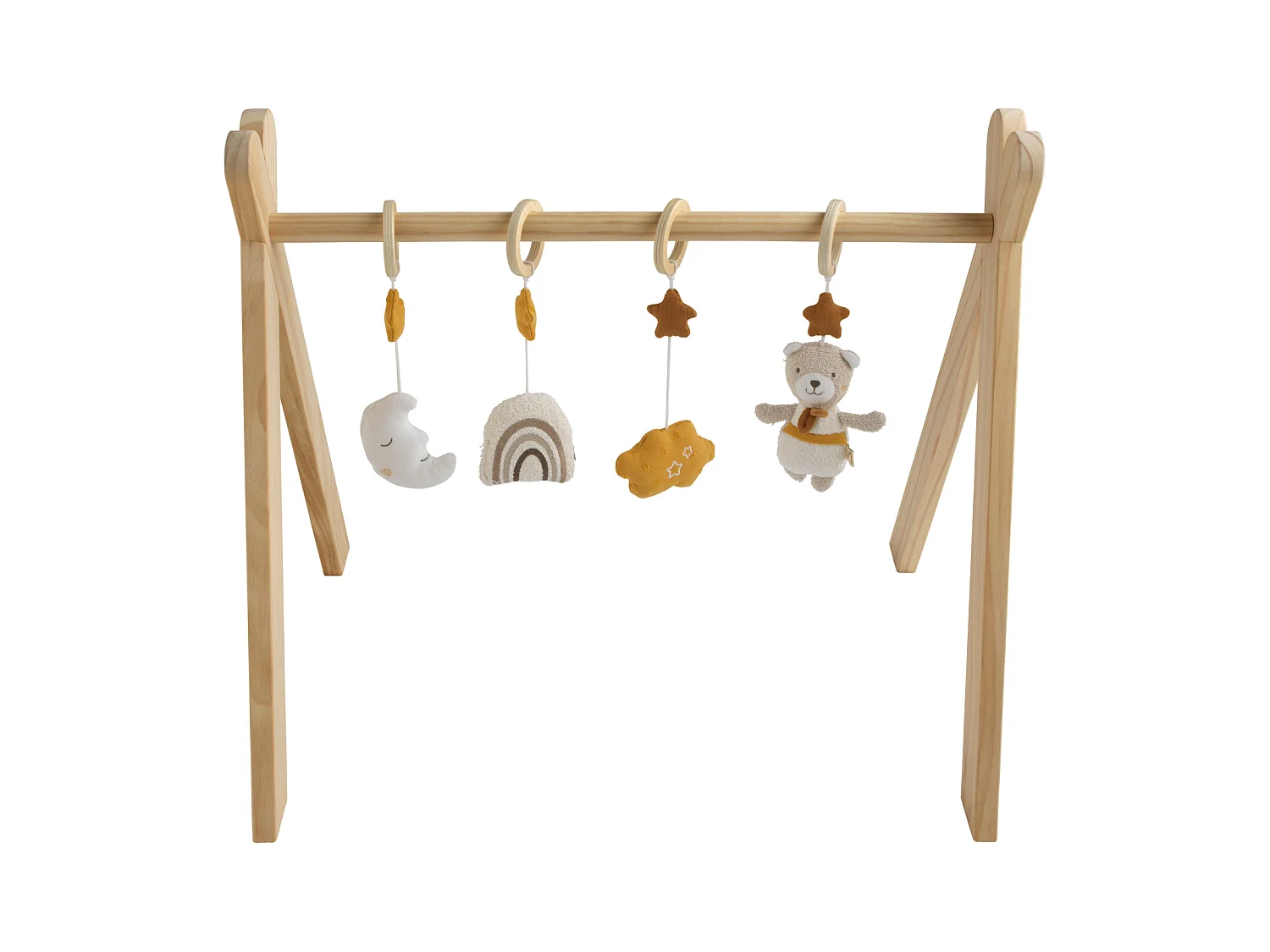 Arche d'éveil bois avec 4 jouets PETIT SOLEIL - Sauthon