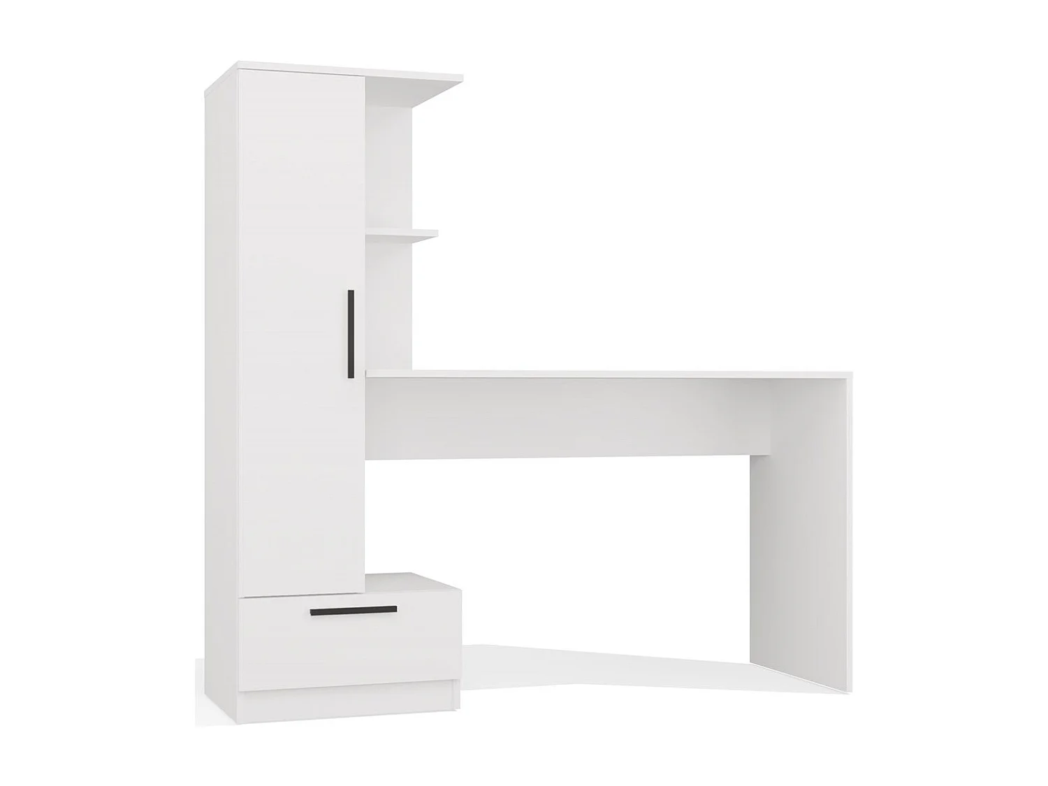 Bureau, blanc, 143 x 140 x 50 cm