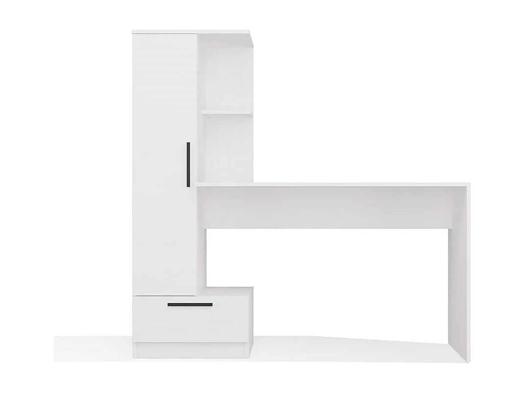 Bureau, blanc, 143 x 140 x 50 cm