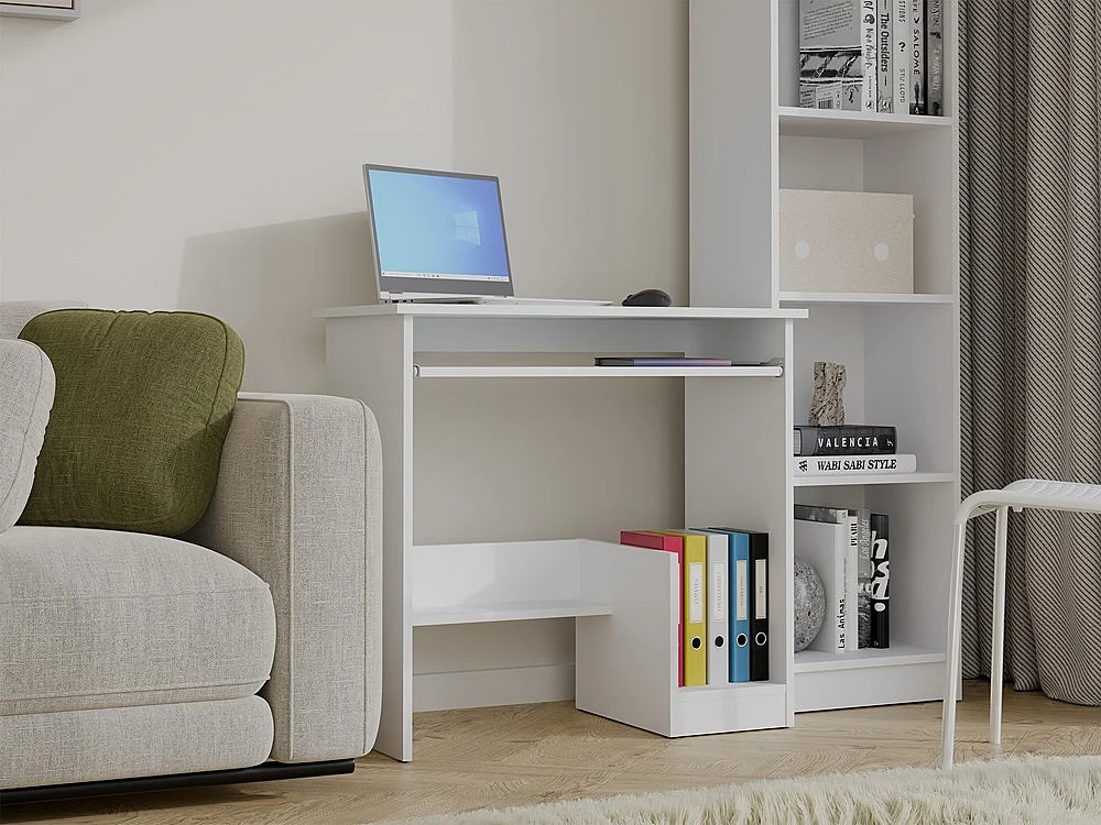 Bureau, blanc, 80 x 75 x 40 cm