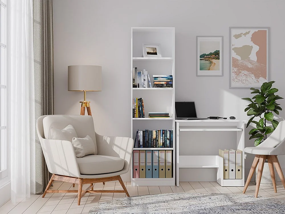 Bureau, blanc, 80 x 75 x 40 cm