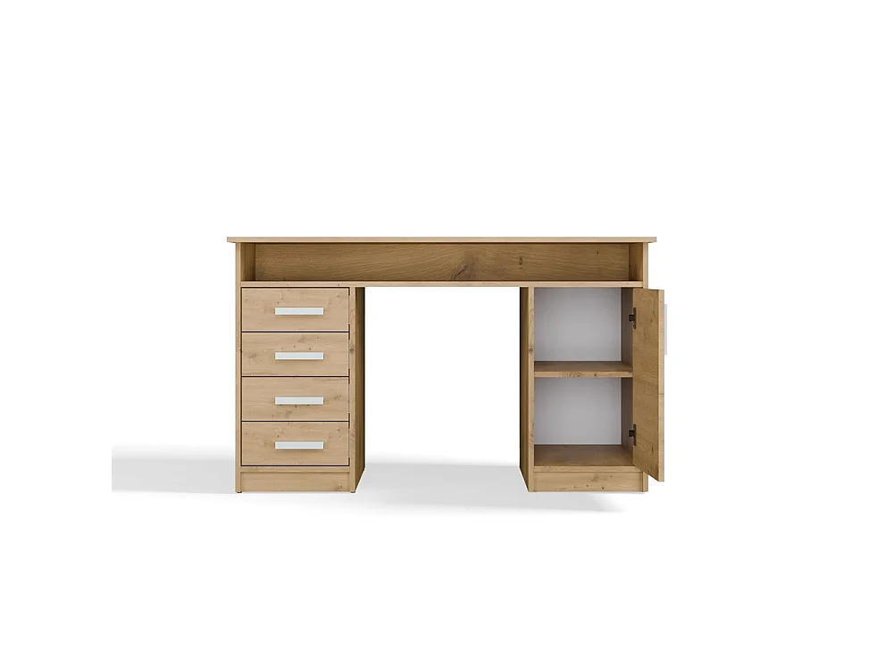 Bureau, chêne Artisan, 125 x 75 x 55 cm