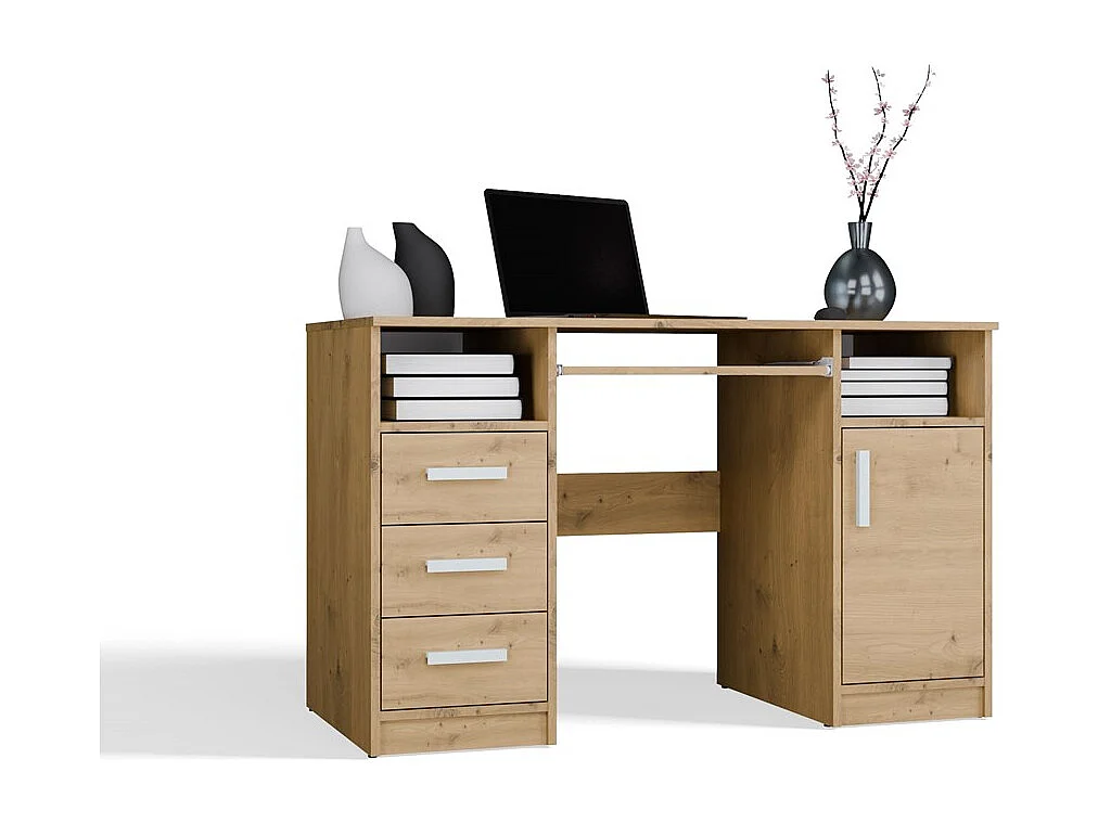 Bureau, chêne Artisan, 120 x 75 x 60 cm