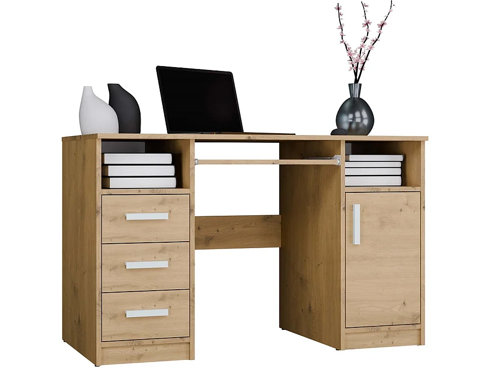 Bureau, chêne Artisan, 120 x 75 x 60 cm