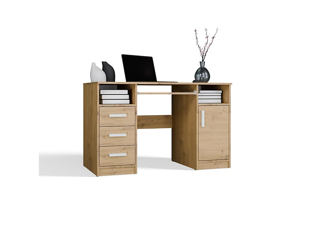 Bureau, chêne Artisan, 120 x 75 x 60 cm