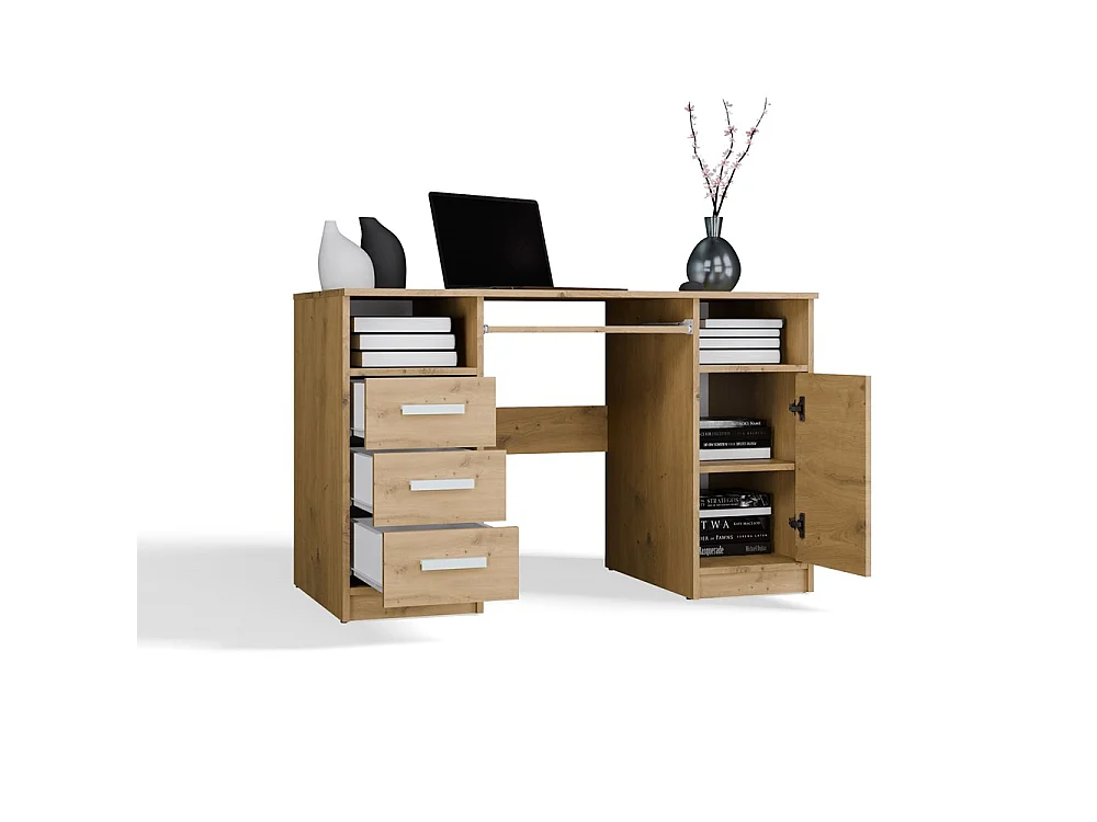 Bureau, chêne Artisan, 120 x 75 x 60 cm