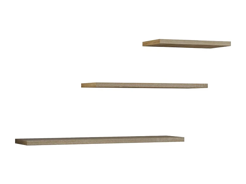 Étagères suspendues, chêne Sonoma, 60 / 45 / 30 x 1,8 x 15 cm