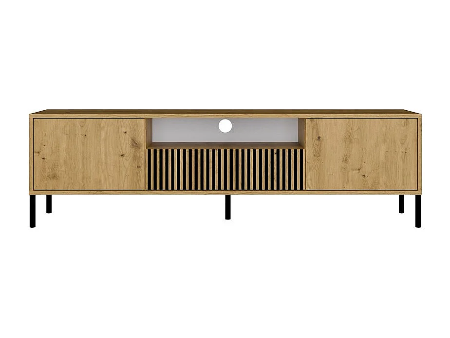 Meuble TV, chêne Artisan, 164 x 47 x 40 cm