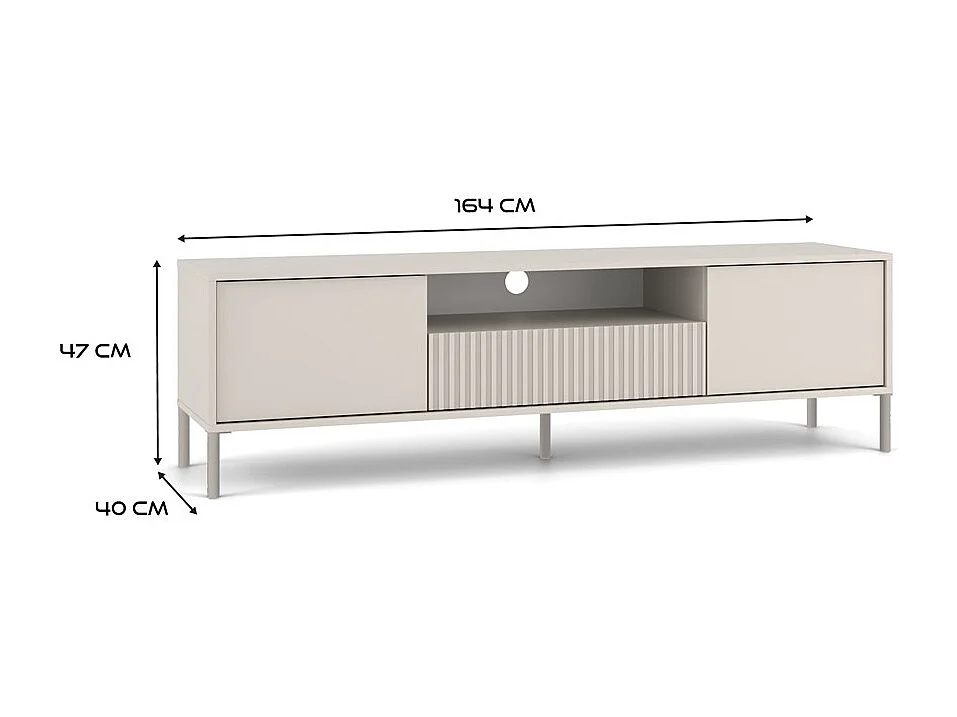 Meuble TV, cachemire, 164 x 47 x 40 cm